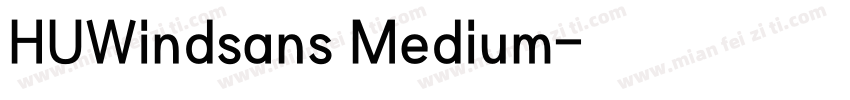 HUWindsans Medium字体转换
